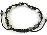 Bracelet Shamballa par Avantgarde Jewels © - Motif boules pavage en cristal - Habille joliment tous les poignets - fait un cadeau idéal - Emballé dans une jolie pochette en velours - Taille: 18 à 21.5 cm Image du produit