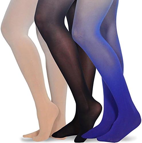 Velvet Heart Ombre Mini Mash Dip Dye Microfiber Women's Fashion Tights (S/M, Apricotta, Black, Blue)