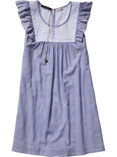 Maison Scotch Damen Kleid (knielang) 12210388741 - summer crepe dress w/lace yoke, Gr. 34  Preisvergleich