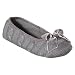 Leg Resource Womens Cashmere Blend Ballerina Slipper, Grey, X-Large