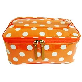 Kate Spade Large Colin Orange Cosmetic Case