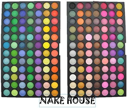 Nake House New Pro 168 Full Colors Matte & Shimmer Eye Shadow Professional Cosmetics Palette Nude Earth Color Natural Silky Shiner Highly Pigment