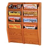 Wooden Mallet MR24-8MO Magazine Rack