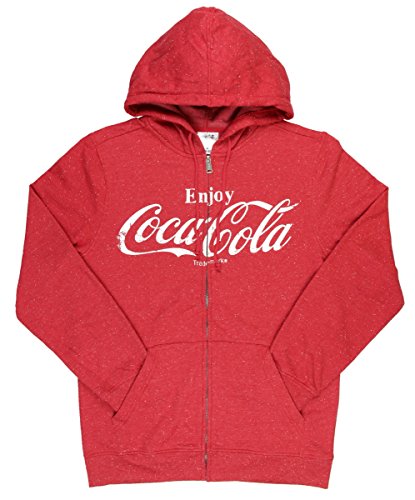 Enjoy Coca Cola Coke Classic Logo Graphic Mens Hoodie X-Large