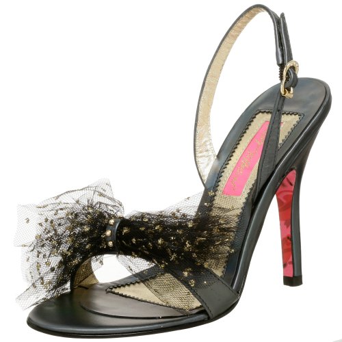 Endless.com: Betsey Johnson Women's Charline Slingback Sandal: Categories - Free Overnight Shipping & Return Shipping :  womens gold shoes charline
