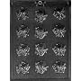 B/S SKULL W/ CROSSBONES Halloween Candy Mold Chocolate