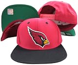 Arizona Cardinals Red/Black Two Tone Snapback Adjustable Plastic Snap Back Hat / Cap