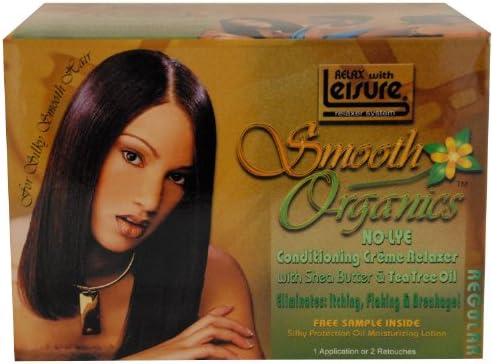 Relax with Leisure Smooth Organics No-Lye Relaxer Kit - Regular (Pack of 6)