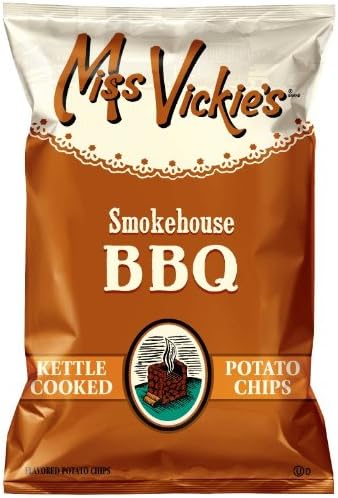 Miss Vickie's 1.3 Ounce Smokehouse BBQ Potato Chips (Pack of 60)