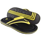 ADIDAS Ayuna Ladies Black Yellow Flip Flop Sandals by adidas