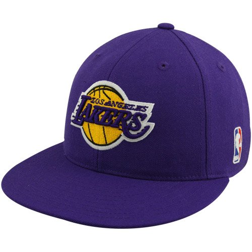 adidas Los Angeles Lakers Purple Flat Bill Fitted Hat (7)