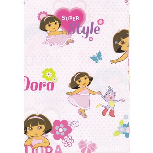 Dora the Explorer Gift Wrapping Set - 2 Sheets & 2 Tags