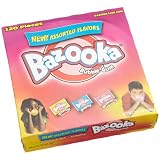 Bazooka Assorted Flavors Bubble Gum, 120-Count Packages (Pack of 12)