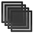 HFEIX 140MM PC Fan Dust Filter Computer Case Fan Magnetic Frame Dust Filter Fine PVC Mesh,Length 5.51x5.51 Inches (LXW) Black - 4Pack â€¦