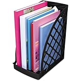 Universal Recycled Plastic Large Magazine File, 6-1/4" x 9-1/2" x 11" 3/4, Black (8119)