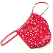 Men's Snowflake Posing Strap, Red, One Size