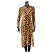 Rina Shah animal print sequin embellished gorgette kaftan dress in tiger and zebra pr...