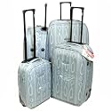 Set of 4 Lightweight Frenzy Trolley Cases (Snake Grey)