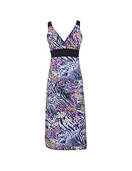 Zebra Print Polyester/Spandex Maxi Dress 