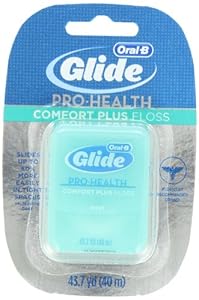 Glide PRO-HEALTH Comfort Plus Dental Floss, Mint, 43.7-Yard Dispenser (Pack of 6)