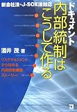 ドキュメント 内部統制はこうして作る―新会社法・J‐SOX法対応 リスクマネジメントから始める内部統制構築ストーリー