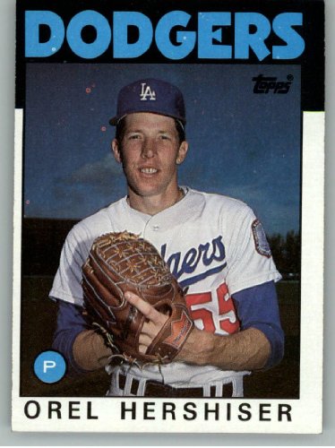 1986 Topps #159 Orel Hershiser - Los Angeles Dodgers (Baseball Cards)