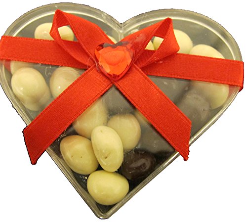 CoCoa Confection Chocolate Coated Coffee Beans Heart, 1.5 Ounce