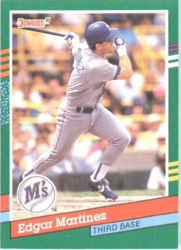1991 Donruss # 606 Edgar Martinez Seattle Mariners Baseball Card