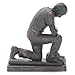 Dicksons Through Christ Praying Baseball 5 inch Grey Resin Stone Table Top Figurine