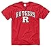 Rutgers Scarlet Knights Adult Arch & Logo Gameday T-Shirt - Red ,
