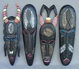 African Masks - Set of 4
