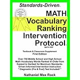 standards driven math vocabulary ranking intervention protocol vrip pre algebra through geometry textbook