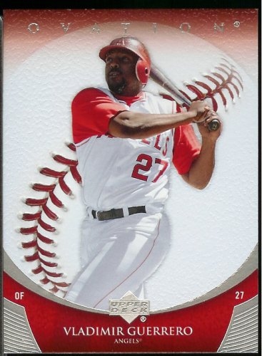 2006 Upper Deck Ovation Vladimir Guerrero Los Angeles Angels Baseball Card #1 - Mint Condition - In Protective Display Case!