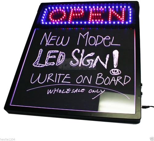 "Open" LED Sign w/ Multi Color LED Neon Menu Hand Writing Board Bars Restaurant