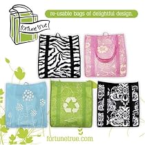 Stylish Reusable Bag Pack of 5 - Assorted