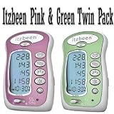 Itzbeen Pink and Green Twin Pack Baby Care Timer by Itzbeen