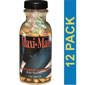 Maxi Man, Maximum International, 100 Tablets, 12 bottles