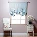 Best Home Fashion Thermal Insulated Blackout Tie-Up Window Shade - Rod Pocket - Sky Blue - 42