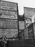 Swedish Tourists Looking at the Theatrical Billboards Photographic Poster Print by Ian Smith, 18x24