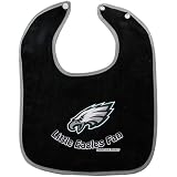 Philadelphia Eagles Baby Black Terry Cloth Bib