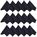 (15 Pack) QKOO Microfiber Cleaning Cloths - for Digital DSLR Cameras Lenses, Camera Screens, Glasses, Tablets, Cell Phones, LCD TV and Laptop Screens, Screens, Watches and Any Other Delicate Surface (15 Black, 7 x 8 inches (18cm x 20cm)) QK13