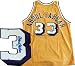 Kareem Abdul Jabbar Autographed / Signed Los Angeles Lakers Basketball Gold Jersey (JSA)