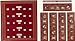 44'' Wide William Morris Christmas Cats Advent Calendar Panel Burgundy Fabric By The Panel