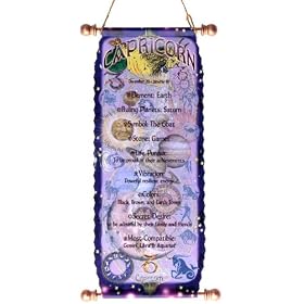 Capricorn Zodiac Tapestry December 22 - January 19 Horoscope, Astrology Unique Gifts