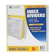 C-Line Clear Tab Paper Index Dividers, 8-Pack, Fits Standard 3-Ring Binder, 05387