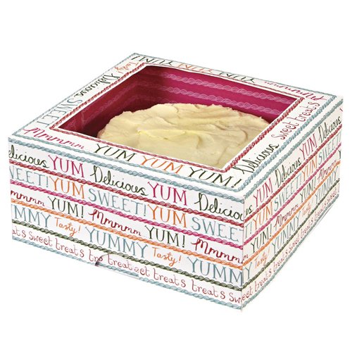 Meri Meri Yum Tasty Treats Large Cake Box and Cake Board, 2-Pack
