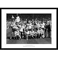 Framed Luton Town 1988 League Cup Final Team Photo Memorabilia