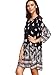 Milumia Women's Vintage Printed Ethnic Style Loose Casual Tunic Dress