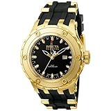 Invicta Men's 6186 Reserve Collection GMT 18k Gold-Plated Black Rubber Watch Invicta Men's 6186 Reserve Collection GMT 18k Gold-Plated Black Rubber Watch