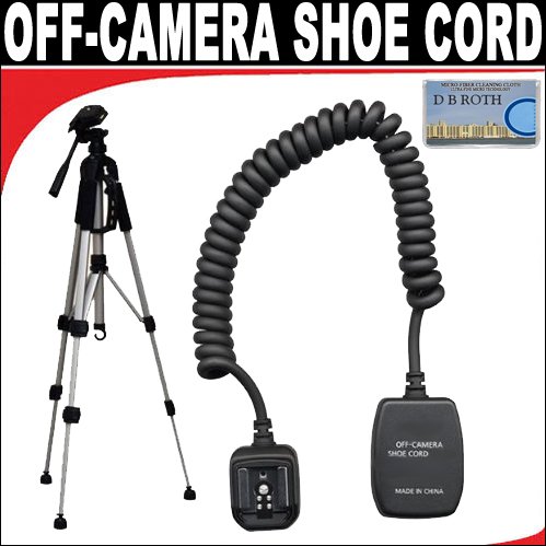 Off Camera Shoe Cord For The Nikon D40, D40x, D60, D80, D90, D200, D300, D3, D700, D5000 Digital SLR Cameras Which Have Any Of These (SB-400, 600, 800, 900) Nikon Flashes
